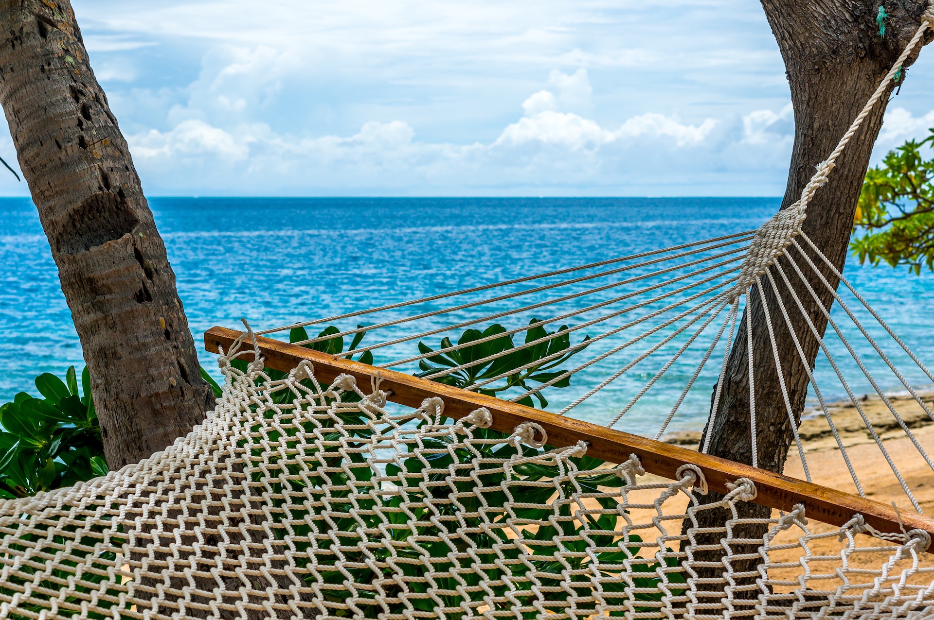 The hammock’s on Malolo Island, Fiji are simply bliss to relax in