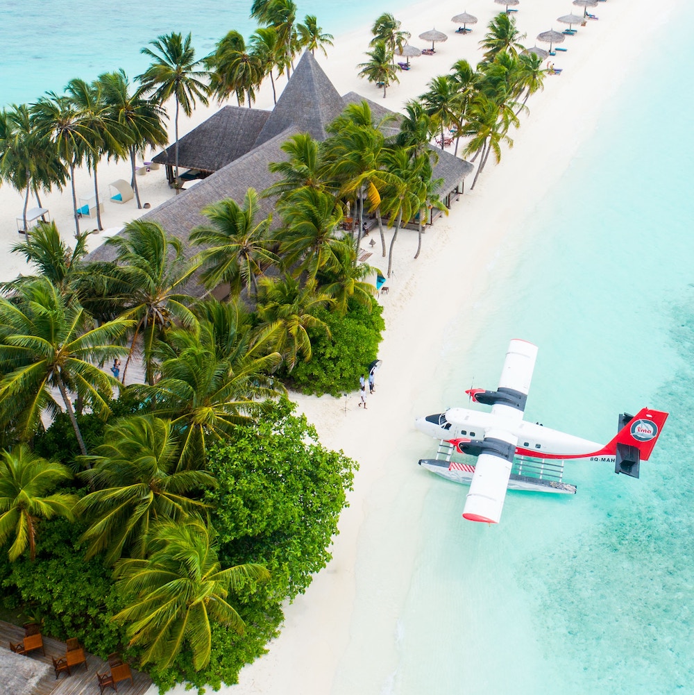 Enjoy scenic views via Seaplane in Fiji